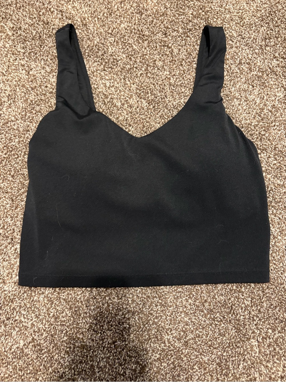 Black Aerie Women's V-Neck Cropped Tank Top - Everyday Essential